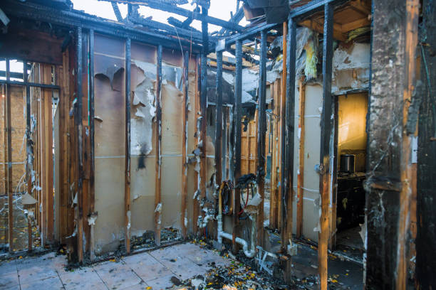 Professional Fire Damage Removal technician working in Perry Hall, MD